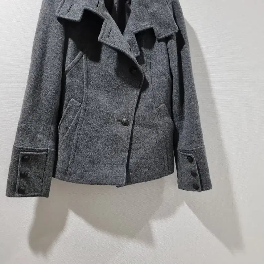 [BUNJANG] SJSJ Wool Blend Coat / 한섬 SJSJ 그레이 울 코트