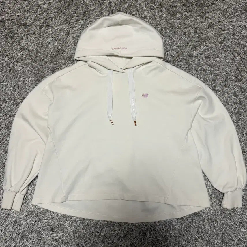 [BUNJANG] New Balance Hoodie Ivory / [M] 뉴발란스 후드티 아이보리