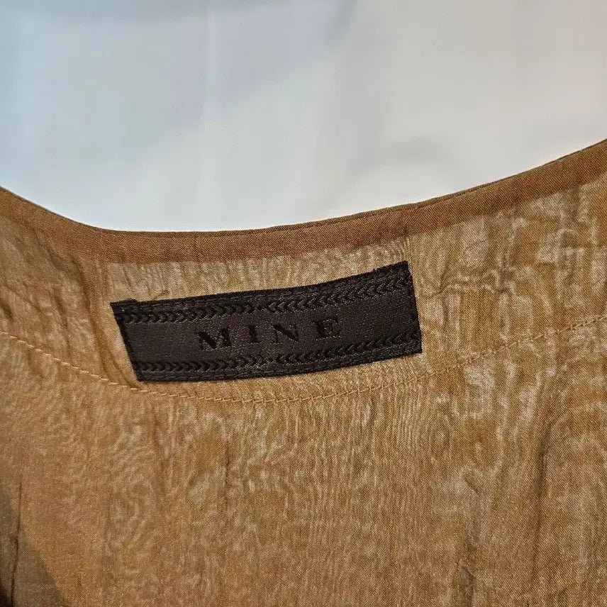 [BUNJANG] Mine Collection (Hansem) Brown Embroidered Blouse / 한섬 마인 블라우스