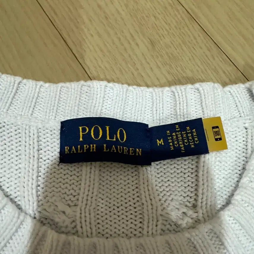 [BUNJANG] Polo Ralph Lauren Cable Knit Short Sleeve Sweater M / 폴로 랄프로렌 케이블 반팔니트 M