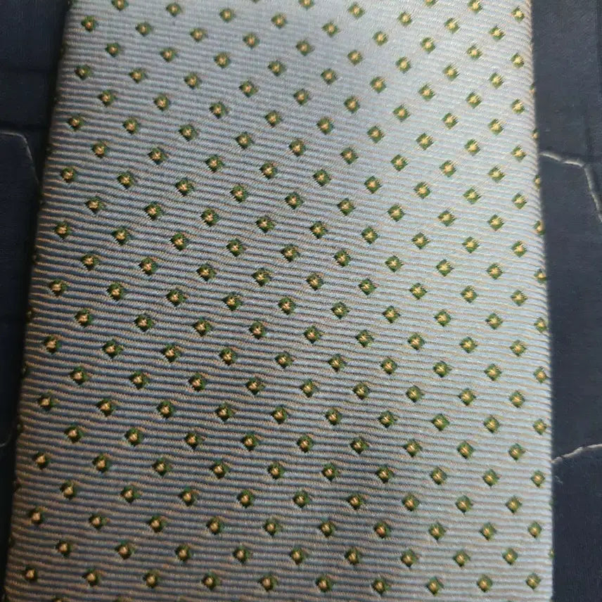 [BUNJANG] Solid Homme Woo Young Mi 100% Silk Polka Dot Necktie Sky Blue / 솔리드옴므 WOO YOUNG MI 실크100% 도트패턴 넥타이 스카이블루