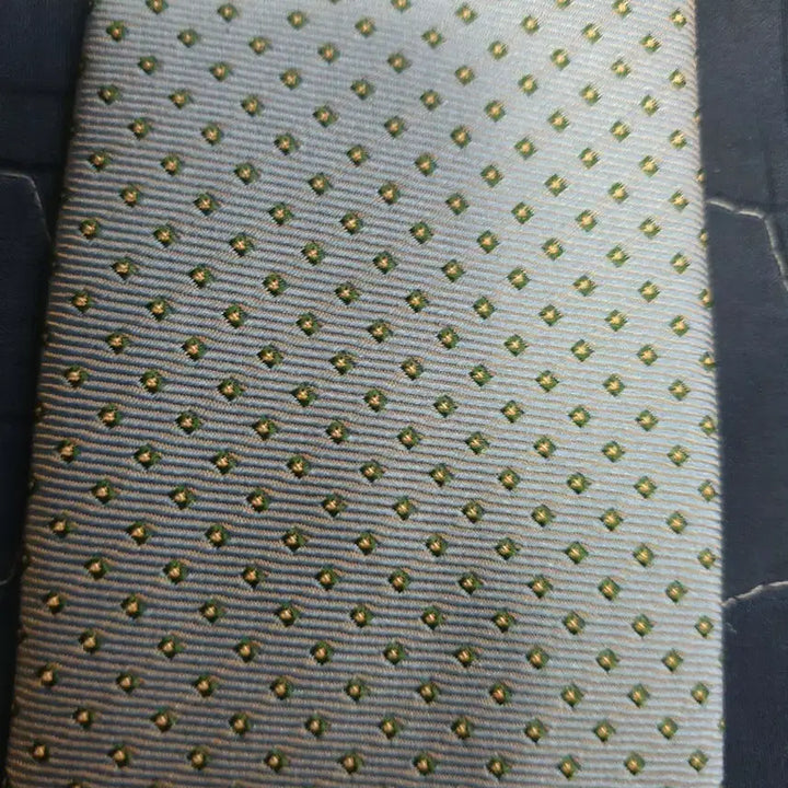 [BUNJANG] Solid Homme Woo Young Mi 100% Silk Polka Dot Necktie Sky Blue / 솔리드옴므 WOO YOUNG MI 실크100% 도트패턴 넥타이 스카이블루