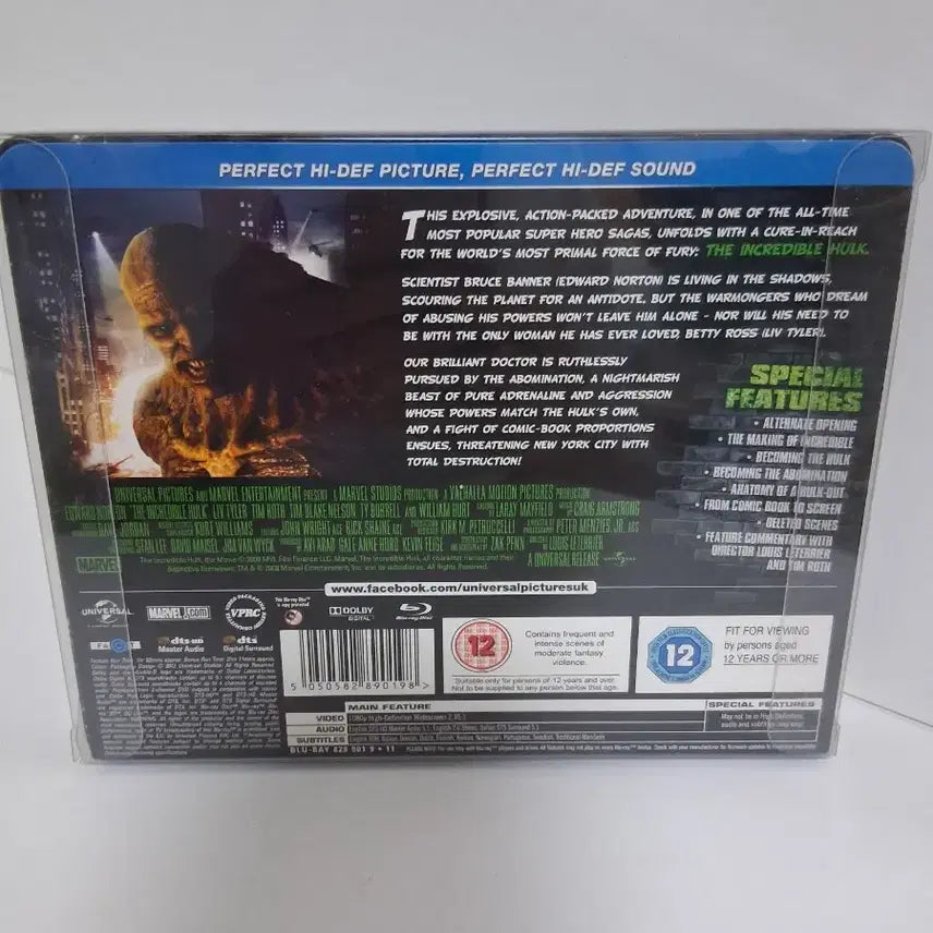 [BUNJANG] The Incredible Hulk (2008) Blu-ray Disc (Sealed) / (미개봉)인크레더블 헐크 블루레이 디스크
