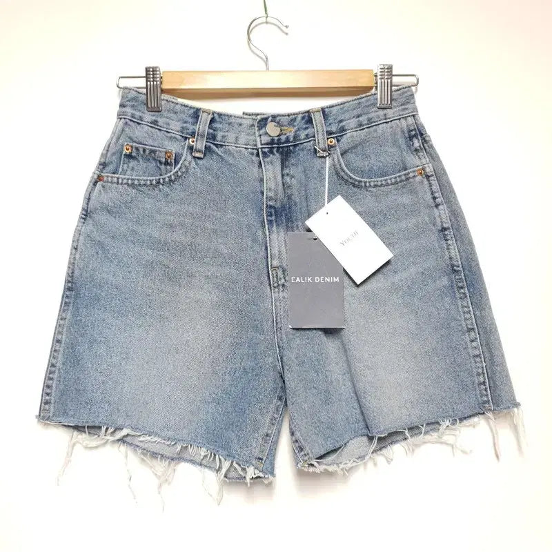 [BUNJANG] YOUTH High-Waisted Denim Shorts S / 유스 YOUTH 하이웨스트 청반바지  S