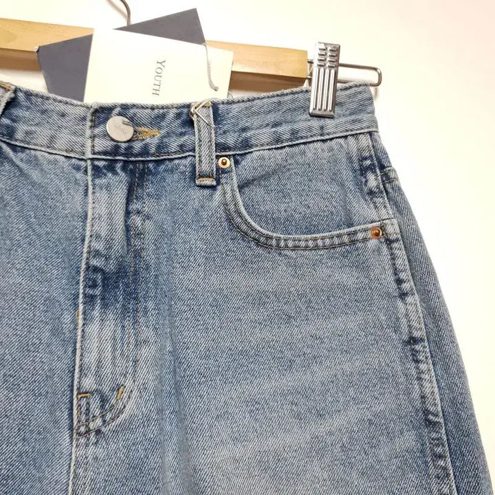 [BUNJANG] YOUTH High-Waisted Denim Shorts S / 유스 YOUTH 하이웨스트 청반바지  S