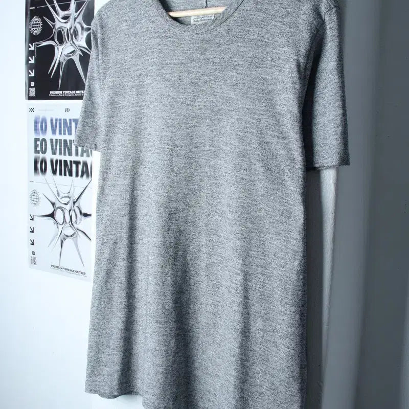[BUNJANG] Rag &amp; Bone Mélange Grey Short Sleeve T-Shirt (L-XL) / (L-XL) 랙앤본 반팔 티셔츠 작은오염 멜란지 그레이 놈코어-758D