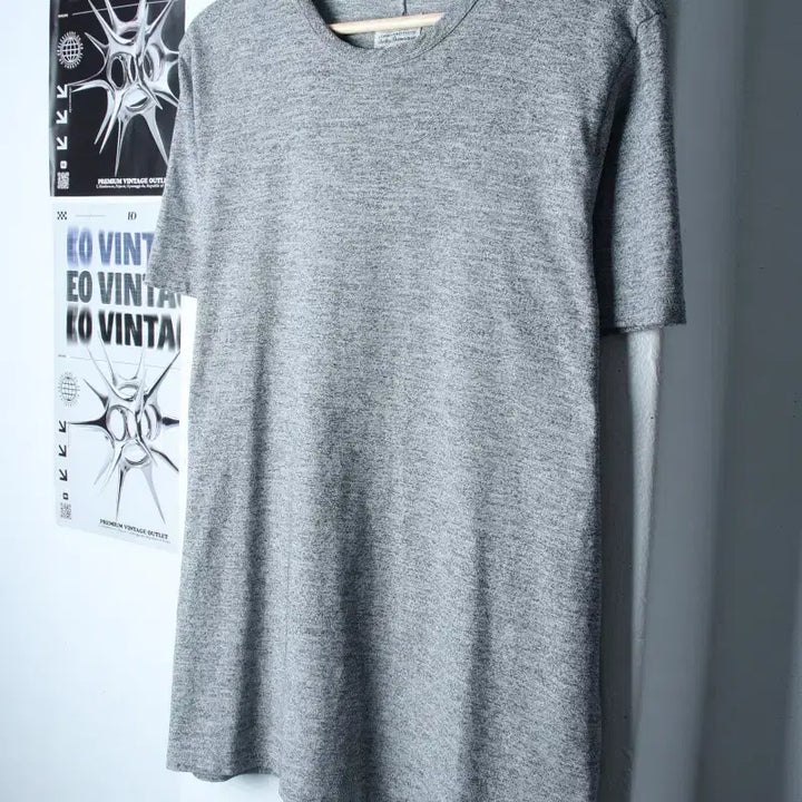 [BUNJANG] Rag &amp; Bone Mélange Grey Short Sleeve T-Shirt (L-XL) / (L-XL) 랙앤본 반팔 티셔츠 작은오염 멜란지 그레이 놈코어-758D