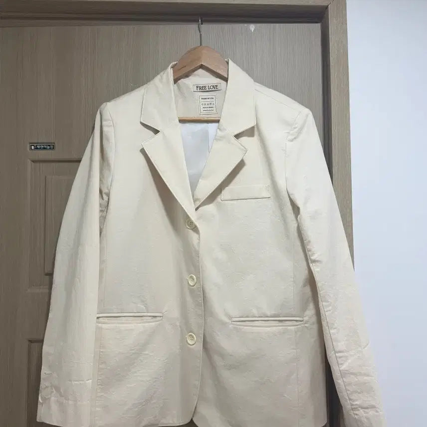 [BUNJANG] Pre-love Linen Jacket Beige / 도매택/ 프리러브 여자 여름 린넨 자켓 베이지