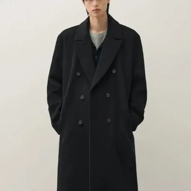 [BUNJANG] Drawfit Pure Cashmere Robe Double Coat M / 드로우핏 퓨어 캐시미어 로브 더블 코트 M