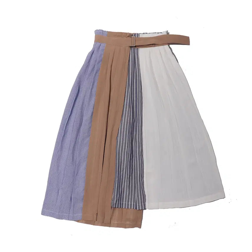 [BUNJANG] RADYAZEL Color-Block Unbalanced Skirt / RADYAZEL 배색 언밸런스 스커트 women 24