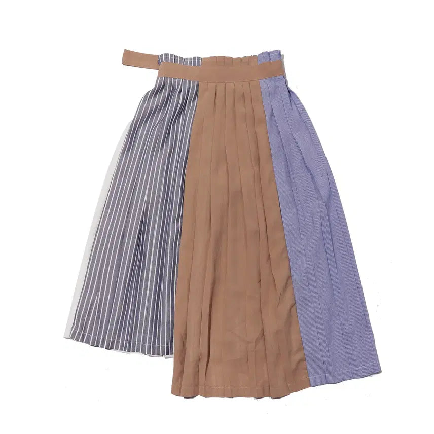 [BUNJANG] RADYAZEL Color-Block Unbalanced Skirt / RADYAZEL 배색 언밸런스 스커트 women 24