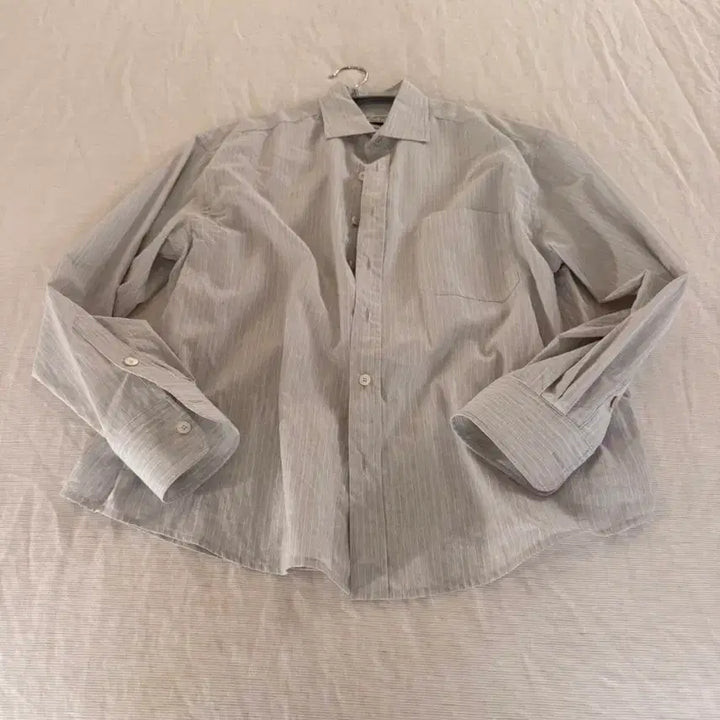 [BUNJANG] Park Too Brume Stripe Shirt / 파크투 셔츠 Brume stripe shirt