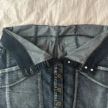 [BUNJANG] Kapowl Denim Mini Skirt / 카프아울 미니스커트