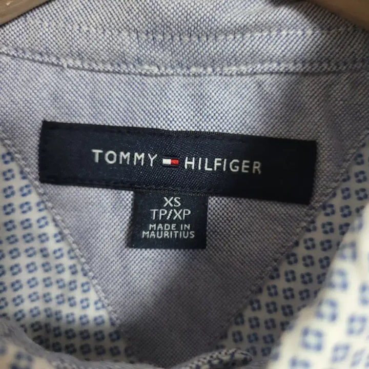[BUNJANG] Tommy Hilfiger Blue Check Short Sleeve Shirt (XS) / (XS) 타미힐피거 블루 체크 반팔 셔츠 남방