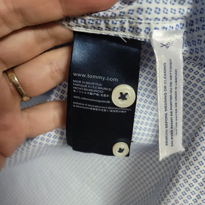 [BUNJANG] Tommy Hilfiger Blue Check Short Sleeve Shirt (XS) / (XS) 타미힐피거 블루 체크 반팔 셔츠 남방