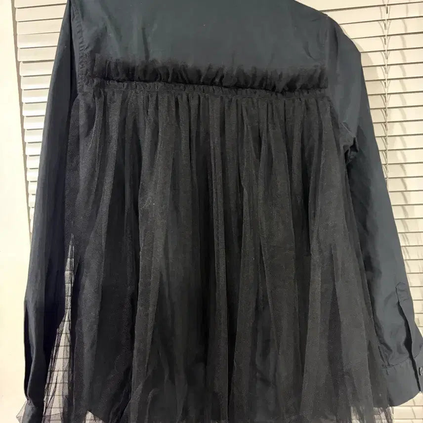 [BUNJANG] Noir Kei Ninomiya Tulle Shirt Size S / 느와케이니노미야 튤 셔츠 s사이즈