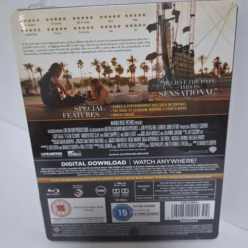 [BUNJANG] A Star Is Born Blu-ray Sealed / (미개봉)스타 이즈 본 블루레이 미개봉
