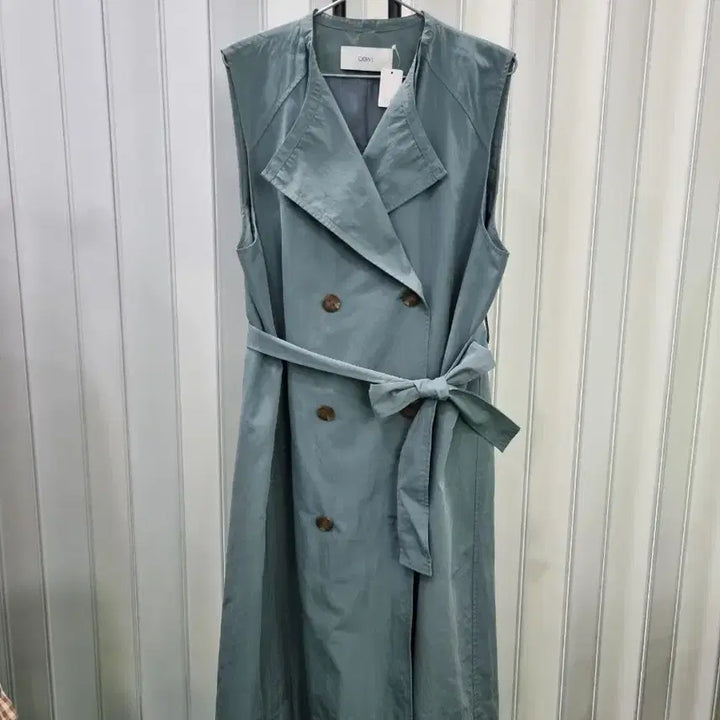 [BUNJANG] DEWL Mint Long Vest / DEWL 민트색 롱 조끼