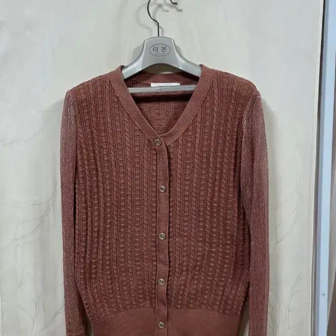 [BUNJANG] An.Zic Rayon Blend Sheer Sleeve Cardigan Size 77 / 안지크레이온혼방소매쉬폰가디건(77)