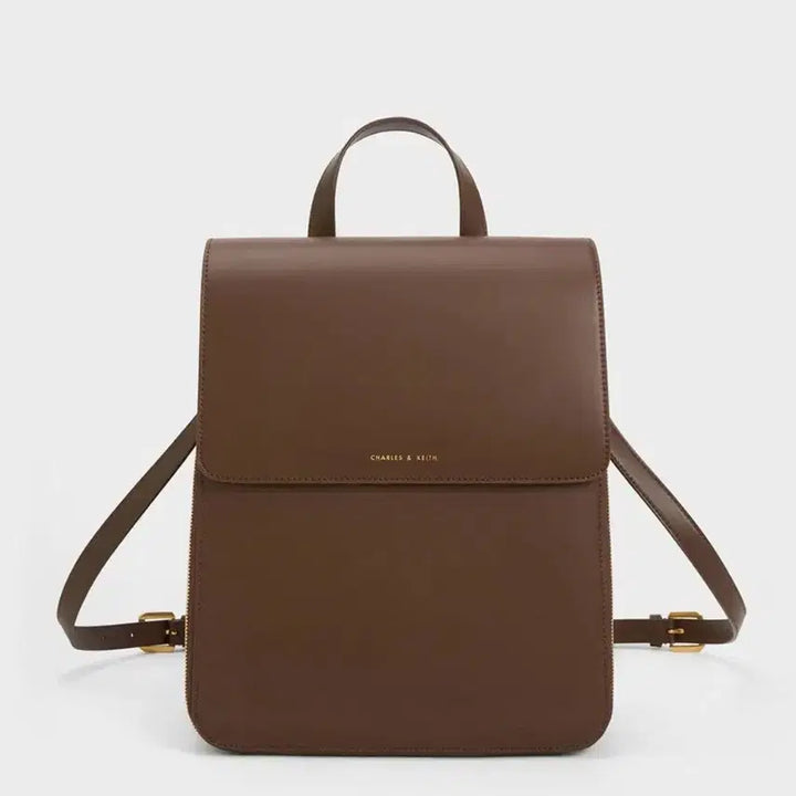 [BUNJANG] Charles &amp; Keith Dark Brown Backpack / 찰스앤키스 다크 브라운 백팩