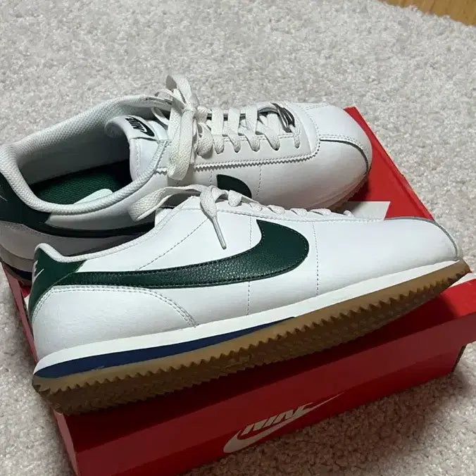 [BUNJANG] Nike Cortez White/Green US 8.5 / 나이키 코르테즈 265