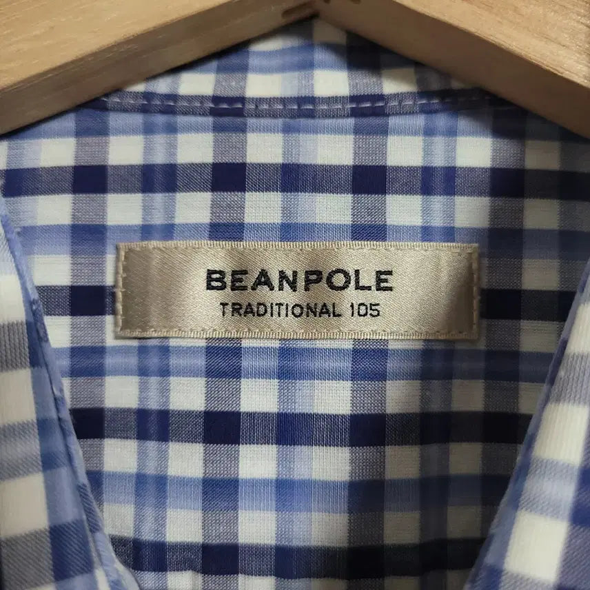 [BUNJANG] Beanpole Gingham Check Short Sleeve Shirt 105 / (105) BEANPOLE 빈폴 깅엄 체크 반팔 셔츠 남방