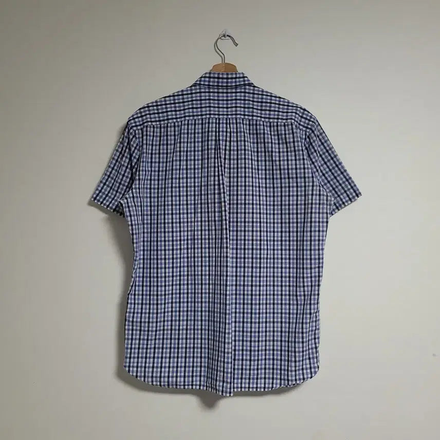 [BUNJANG] Beanpole Gingham Check Short Sleeve Shirt 105 / (105) BEANPOLE 빈폴 깅엄 체크 반팔 셔츠 남방