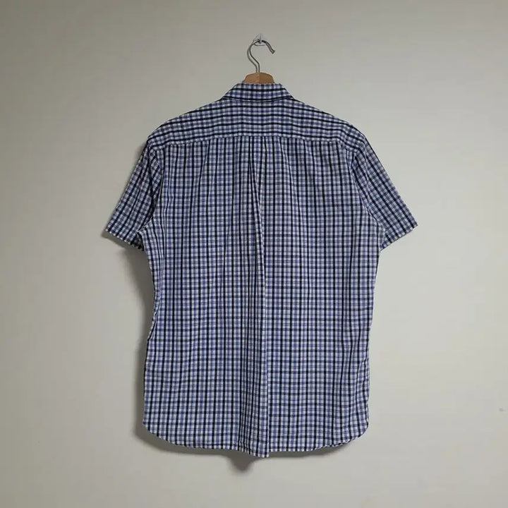 [BUNJANG] Beanpole Gingham Check Short Sleeve Shirt 105 / (105) BEANPOLE 빈폴 깅엄 체크 반팔 셔츠 남방