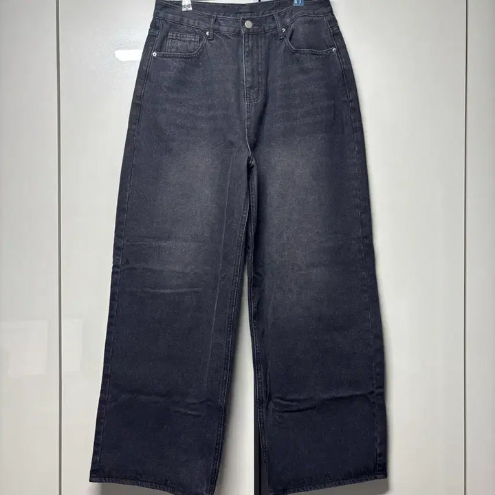 [BUNJANG] Daily Jou Black Wide Denim Pants (L) / 데일리쥬 블랙 와이드 데님 팬츠 L