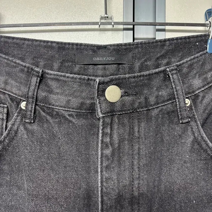 [BUNJANG] Daily Jou Black Wide Denim Pants (L) / 데일리쥬 블랙 와이드 데님 팬츠 L