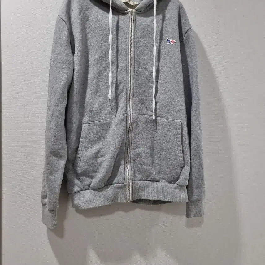 [BUNJANG] Maison Kitsuné Tricolor Fox Patch Grey Hoodie M / 메종키츠네 그레이 후드집업 M