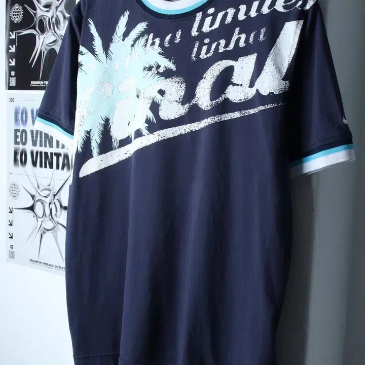 [BUNJANG] Nike 00s Palm Tree Hawaiian T-Shirt / (L) 나이키 반팔 티셔츠 00s년대 야자수 하와이안 올드스쿨-759A