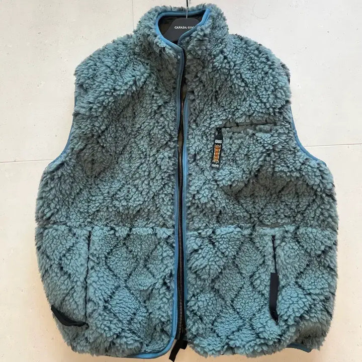 [BUNJANG] Kapital Sashiko Fleece Reversible Vest / 캐피탈 사시코 플리스 베스트 조끼