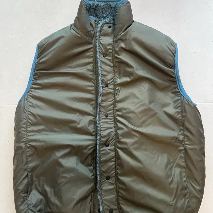 [BUNJANG] Kapital Sashiko Fleece Reversible Vest / 캐피탈 사시코 플리스 베스트 조끼