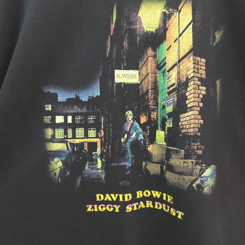 [BUNJANG] David Bowie Ziggy Stardust Short Sleeve T-Shirt Black XL / XL 데이비드 보위 Ziggy Stardust 반팔 티셔츠 블랙