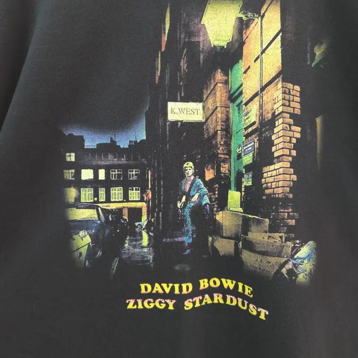 [BUNJANG] David Bowie Ziggy Stardust Short Sleeve T-Shirt Black XL / XL 데이비드 보위 Ziggy Stardust 반팔 티셔츠 블랙