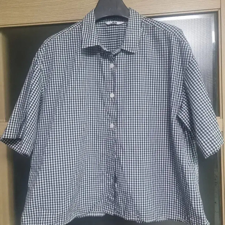 [BUNJANG] Uniqlo Check Short Sleeve Shirt M / 유니클로 체크 반팔셔츠 m