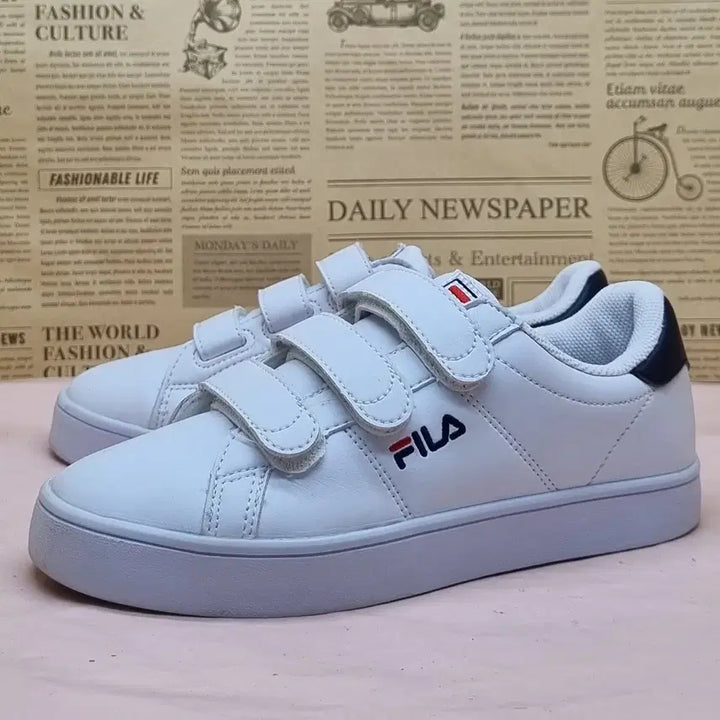 [BUNJANG] Fila Court Deluxe Velcro Sneakers 235 / 휠라 코트디럭스 벨크로 운동화 235