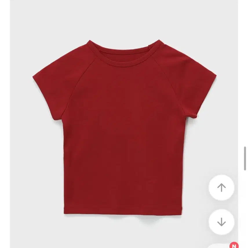 [BUNJANG] Black Up Red Short Sleeve T-Shirt / 블랙업 레드 반팔