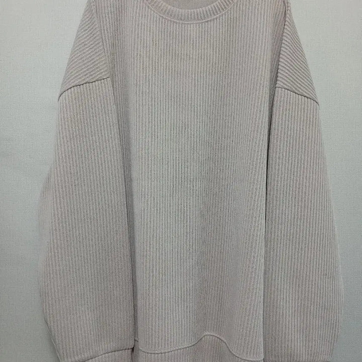 [BUNJANG] Ribbed Knit Sweatshirt T-Shirt / 알(R) 골지 니트 맨투맨 티셔츠