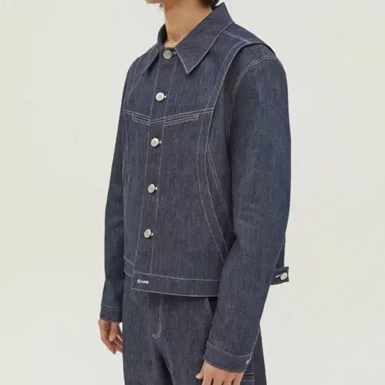 [BUNJANG] Helix Clothing Separated Trucker Jacket / 헬릭스클로딩 SEPARATED TRUCKER JACKET