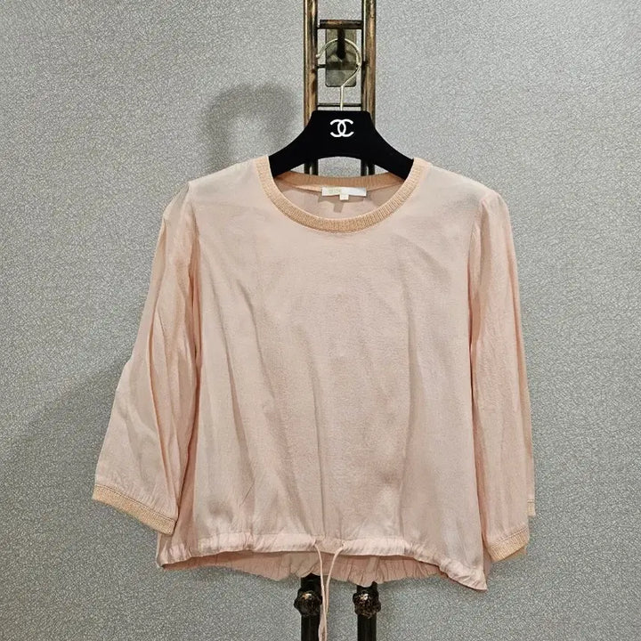 [BUNJANG] Maje Pink Pleated Mini Dress / 마쥬