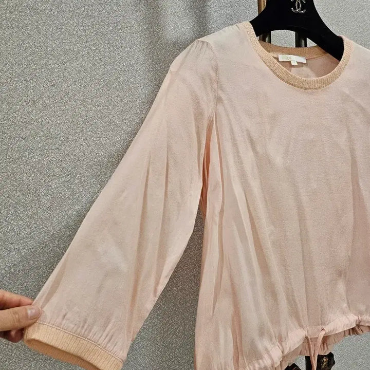 [BUNJANG] Maje Pink Pleated Mini Dress / 마쥬