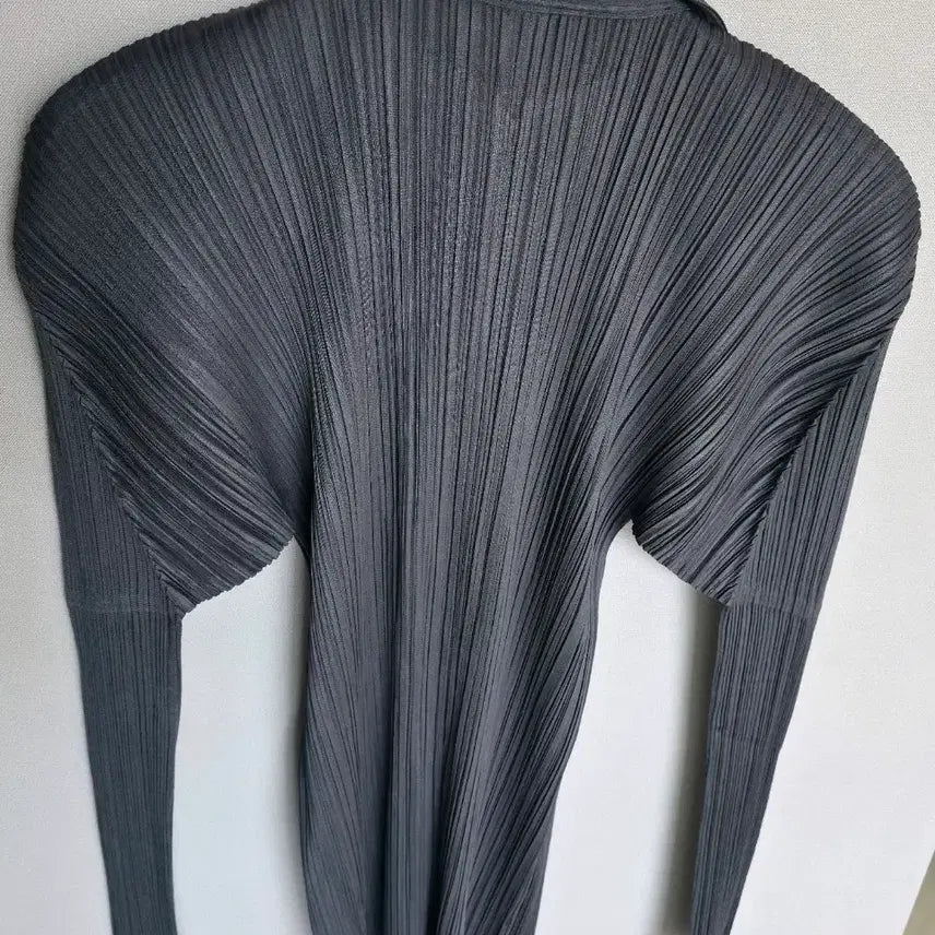 [BUNJANG] Pleats Please Shirting Jacket - Gray, Size 3 / 플리츠 플리즈 셔츠 자켓