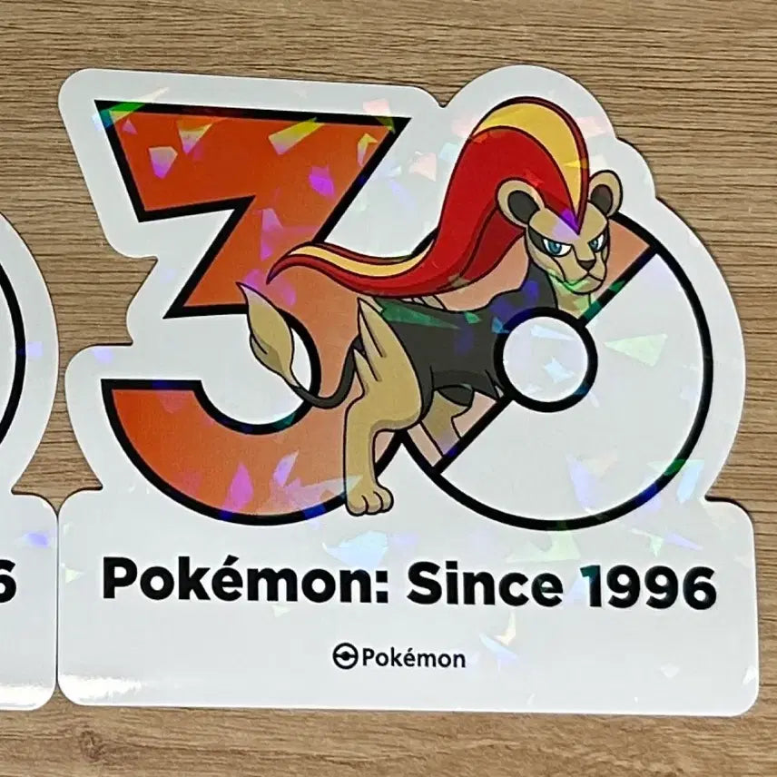 [BUNJANG] Pokemon 30th Anniversary Logo Sticker Set: Torchic &amp; Blaziken / [포켓몬 30주년 기념 로고 스티커]레오꼬, 화염레오