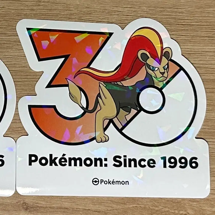 [BUNJANG] Pokemon 30th Anniversary Logo Sticker Set: Torchic &amp; Blaziken / [포켓몬 30주년 기념 로고 스티커]레오꼬, 화염레오