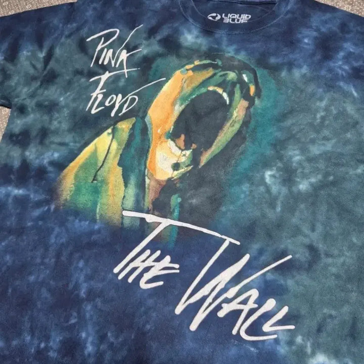 [BUNJANG] Pink Floyd Liquid Blue Tie-Dye T-Shirt / [L] 핑크플로이드 리퀴드블루사 타이다이 -556