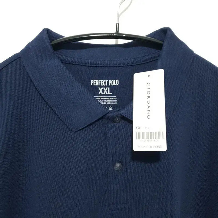 [BUNJANG] Giordano Short-Sleeve Collar T-Shirt / 지오다노 반팔 카라티 110_S1386