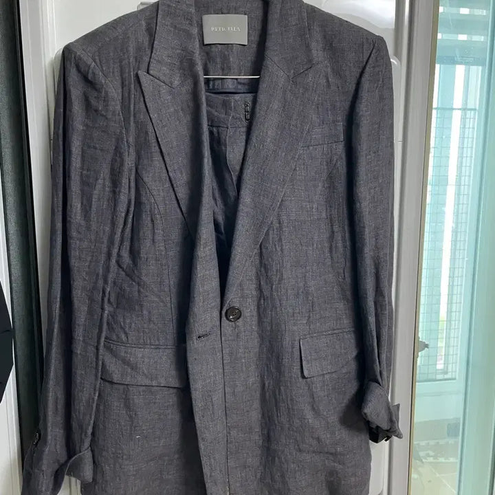 [BUNJANG] Reticella Linen Jacket Shorts Set / 레티첼라 린넨자켓쇼츠 세트 1회착용