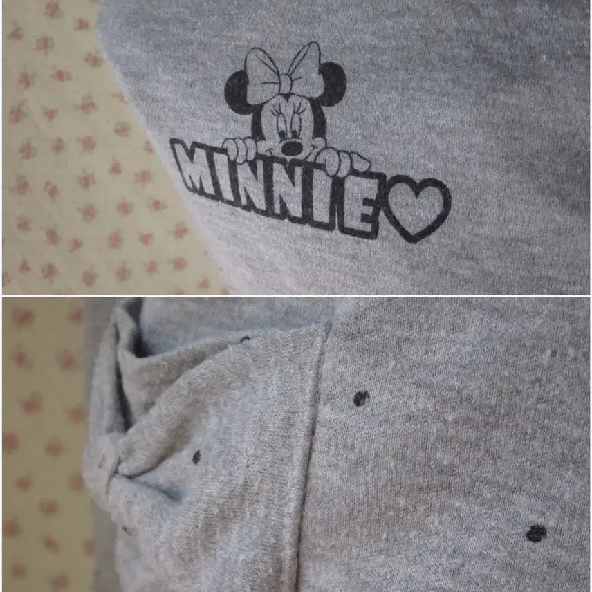 [BUNJANG] Disney Melange Grey Dot Cardigan / 디즈니 멜란지그레이 도트 가디건